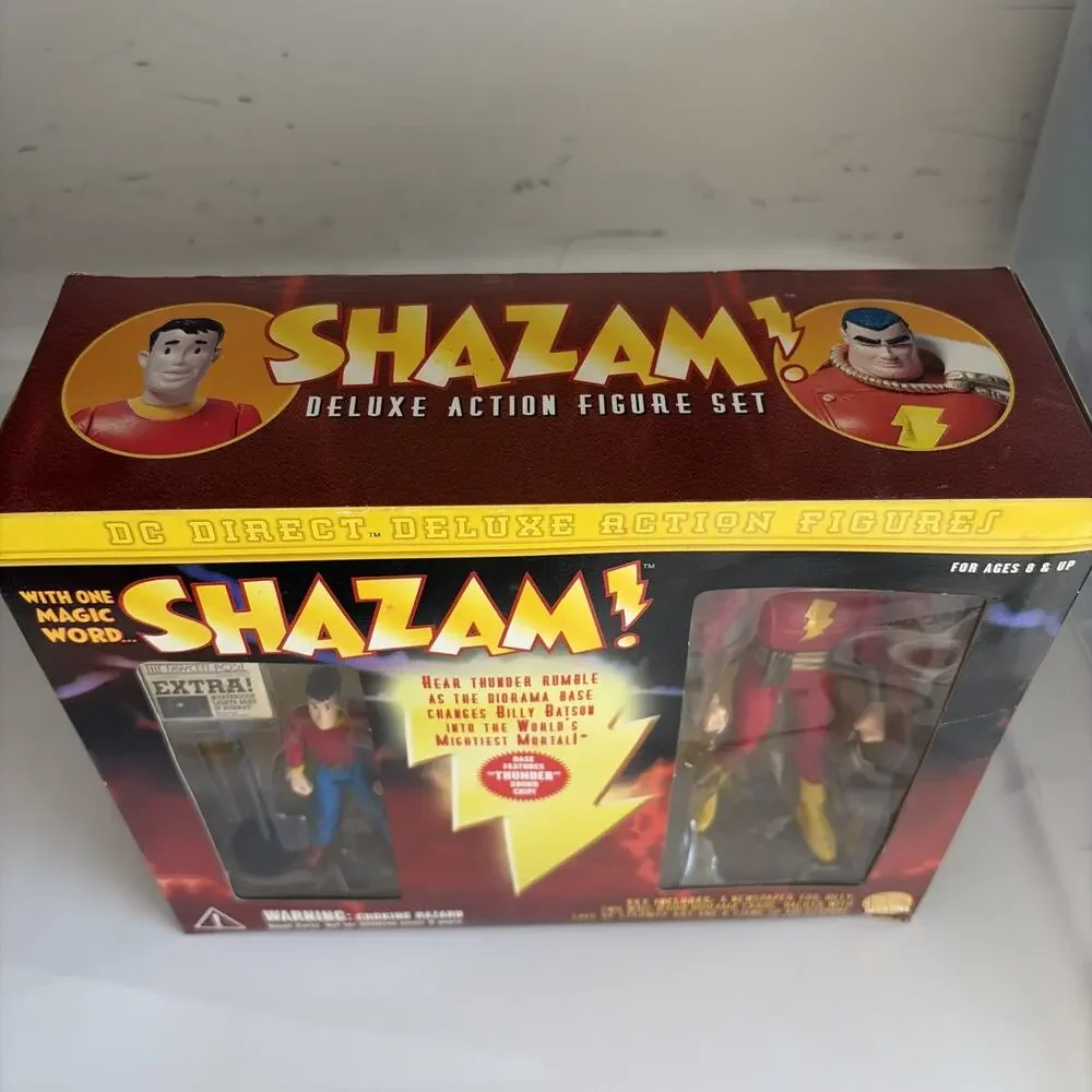 Shazam & Billy Batson 2 Pack Deluxe DC DIRECT Set MOC NEW